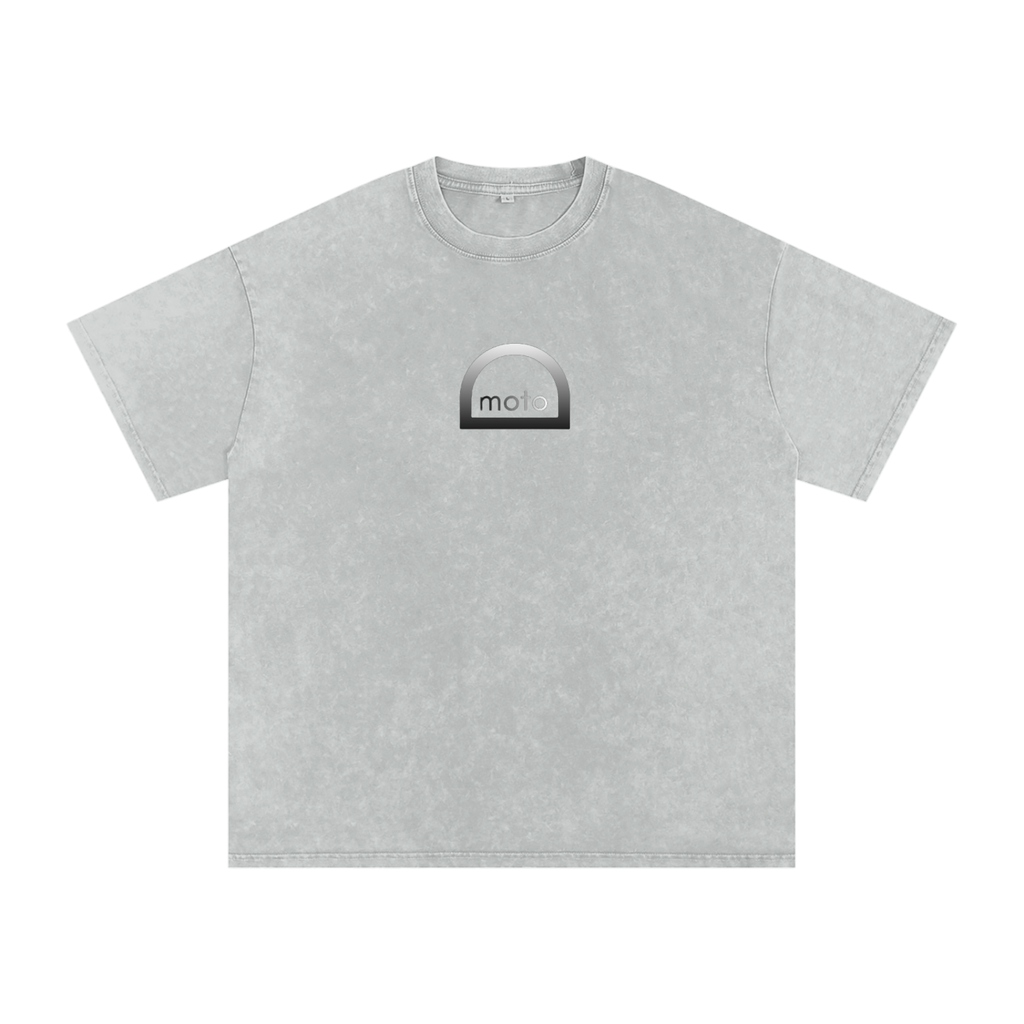 Grey Defy Moto Tee