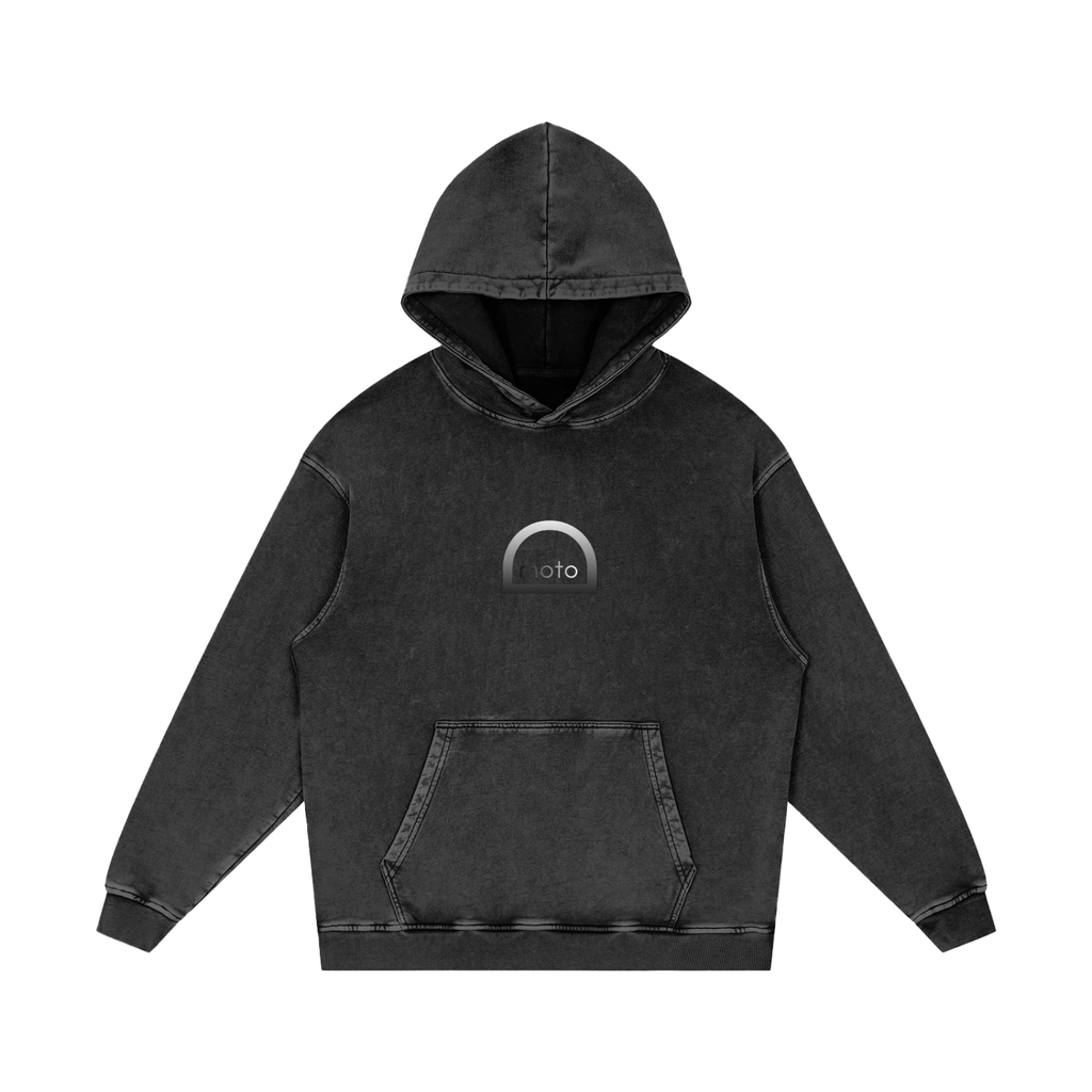 Black Defy Moto Hoodie